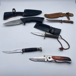 Lot Of 5 Small Knives - Ka-Bar, Sheffield, Hoffritz - Picture 1 of 13