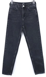 Urban Outfitters BDG Mom Vaqueros de Mujer W24/L32 Cremallera Tobillo Negro - Imagen 1 de 14