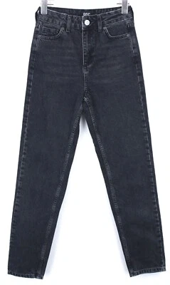 Urban Outfitters BDG Mom Vaqueros de Mujer W24/L32 Cremallera Tobillo Negro - Imagen 1 de 4