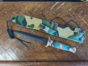 VTG Old Stock NEW RARE Gerber Guardian II Camouflage Knife With Sheath And Box - Picture 1 of 12