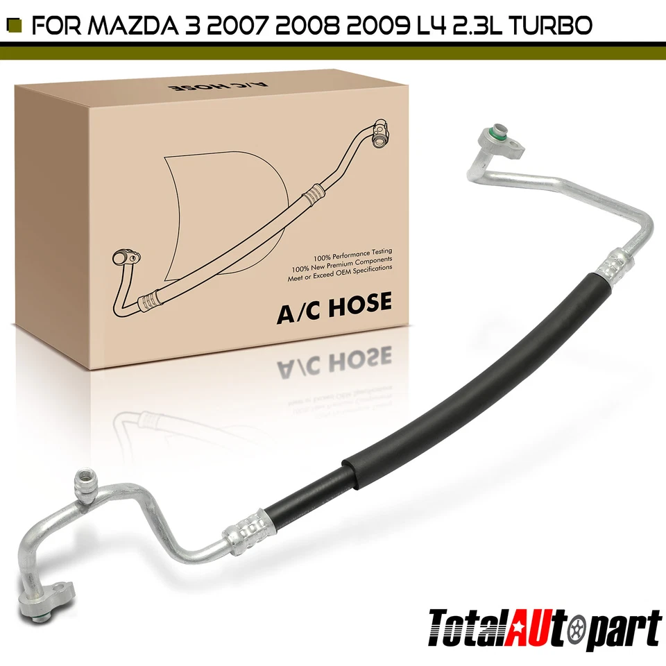 Línea de descarga de manguera de aire acondicionado para Mazda 3 2007 2008 2009 compresor a condensador de 2,3 L Foto 1 de 4