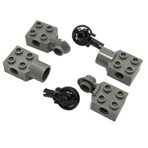 LEGO Technic Rotation Joint Ball + Mod. 2x2 Brick w/ Pin Hole, Socket 6pcs - Picture 1 of 1