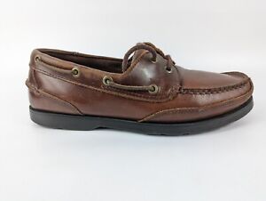 DOCKERS Marron Cuir Chaussures Bateau UK 7.5 US 8.5
