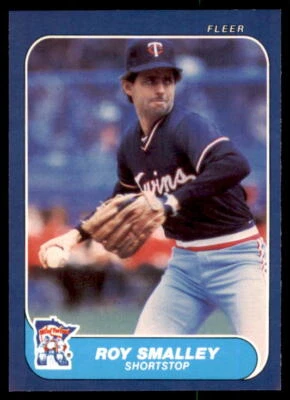 1986 FLEER BASEBALL CARD MINNESOTA TWINS #404 ROY SMALLEY - Image 1 of 2