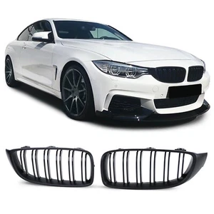 Sport Doppelsteg Kühlergrill Performance Matt passend für 4er BMW F32 F33 F36 - Picture 1 of 6