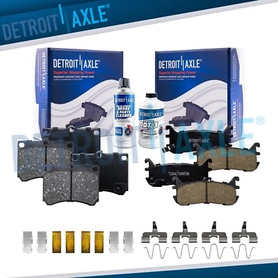 Front and Rear Ceramic Brake Pads for Ford Escort Mazda Protege Mercury Tracer - Image 1 of 4