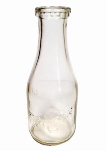 Vintage 1940's Borden Boulevard Albany NY One Quart New York Milk Bottle - Picture 1 of 6