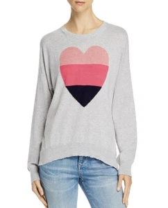NWT Sundry Heart Print Pullover Sweater Size S/1 Retail $168 - Picture 1 of 3