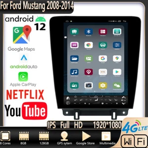 12.1" For Ford Mustang 2008-2014 Android Tesla Screen Car Radio Gps Navigation - Picture 1 of 5