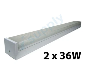 2 x 18W LED Diffused Batten Double 4ft T8 - Picture 1 of 2