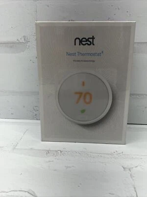New Google Nest T4000ES Thermostat E, Smart WiFi Learn / White - Sealed - Image 1 of 4