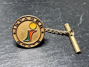 PIN DE CORBATA VINTAGE TRICOLOR BARCOS INVASORES DE TEXAS ORO 10K RELLENO POR JOSTENS D902 - Imagen 1 de 7