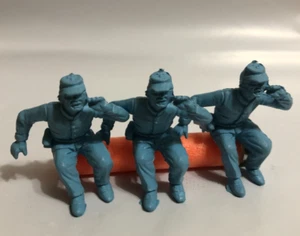 Vintage 1960s MARX Civil War Playset (3) US Cavalry Caisson Riders 51mm ** - Picture 1 of 7