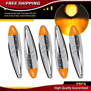5X Cab Roof Top Marker Running Lamps Amber 17 LED Lights For Peterbilt Kenworth - Picture 1 of 12