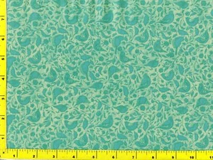 Grüne & blaue Vögel & kleine Blumen auf hellgrün Meterware CSHLEA04660 - Bild 1 von 1