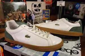 Scarpe da ginnastica uomo taglia 11 Lacoste Lerond Pro 123 4 sneakers in pelle SPEDIZIONE GRATUITA - Foto 1 di 11