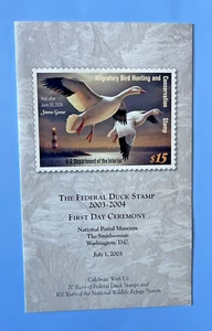 #RW70 Federal Duck Stamp FDC First Day Ceremony Program July 1, 2003 - Picture 1 of 4