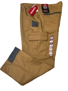 Wolverine Eaton Ripstop Cargo Pants 40 x 30 Traditional Fit Hickory Brown Tough - Picture 1 of 8