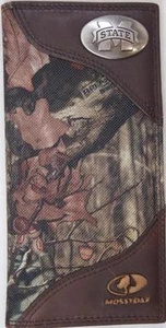 ZEP-PRO  Mississippi State Bulldogs Leather & Nylon MOSSY OAK Camo WALLET NO BOX - Picture 1 of 12