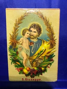 Santino Holy Card San Giuseppe Fine ‘800 - Bild 1 von 2