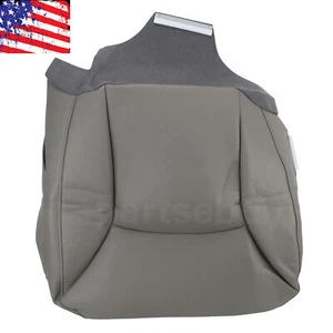 For Ford E150 E250 Econoline Van 2002-2008 Driver Bottom Vinyl Seat Cover Gray - Picture 1 of 11