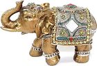 Stunning 6" Elephant Trunk Statue Wealth Lucky Feng Shui Figurine Home Decor ...