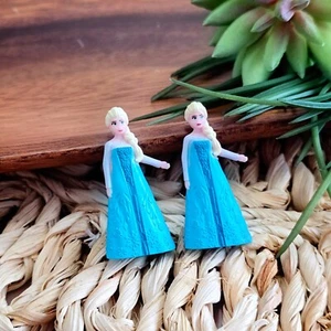 Handmade Elsa Post Earrings | Disney Store Mini Brands | Frozen - Picture 1 of 4