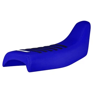 1984-2002 HONDA XR 200 R GRIPPER SEAT COVER all BLUE / BLACK rib #340 LOGO - Picture 1 of 5