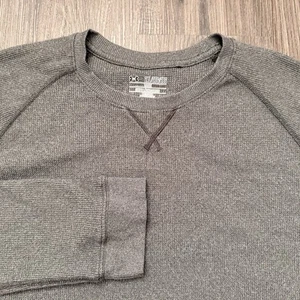 Under Armour Hemd Herren 2XL Grau Waffelstrick Thermo Loose Fit Langarm - Bild 1 von 5
