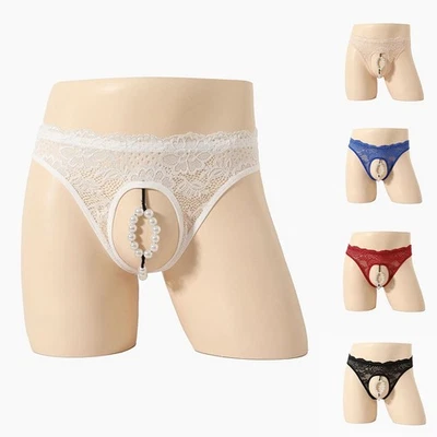 Erotic Briefs Front Open Underwear Applicable For Male Average Size Fit - image 1 of 4