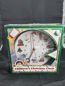 Vtg Children's Christmas Clock Feldstein & Assoc. Christmas Songs on the Hour - Picture 1 of 3