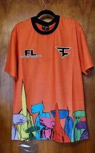 FaZe Clan x Futura Laboratories CHARACTERIZATION Jersey - M Orange. New With Tag - Picture 1 of 11