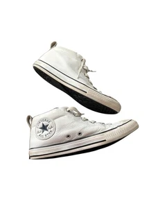 Converse Chuck Taylor All Star Junior Mid Top Leder Turnschuhe Größe 5 - Bild 1 von 6