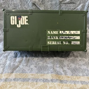 Gi Joe 1997 Hasbro Kunststoff Fuß Spind Aufbewahrung Koffer mit Seilgriffen - Bild 1 von 10