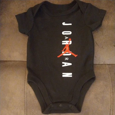 Nike Air Jordan Bodysuit Romper Black Infant Baby 0-3 Months NWOT - Image 1 of 4