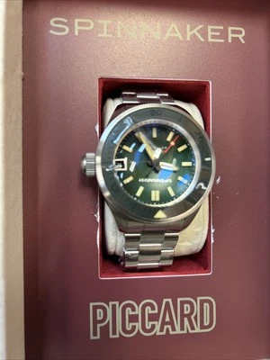 Spinnaker Piccard Silver/Green Men's Watch SP-5098-11 - Image 1 of 4