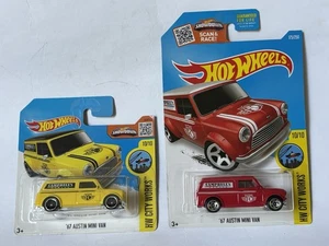 Hot Wheels HW City Works, Campbell’s Garage 1967 Austin Mini Van, red & yellow - Picture 1 of 13