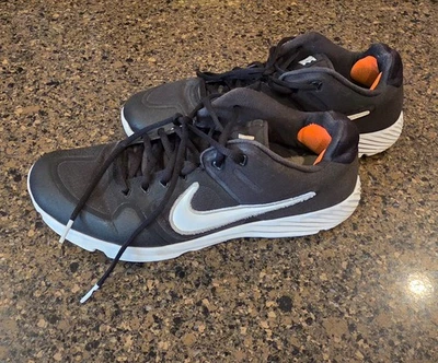 Nike Turf Shoes Black/White Baseball Turf Size 10 - Image 1 of 4