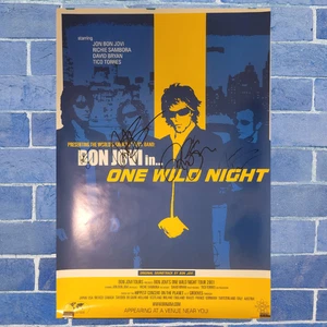 Bon Jovi | signed Poster | 4 members | 2001 Tour - Picture 1 of 1