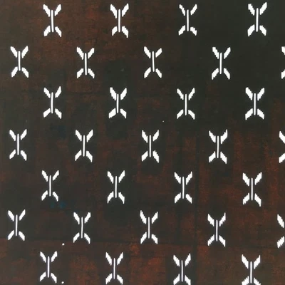 Plantilla Kimono Katagami Japonesa Antigua Katazome Meiji Diseño Abstracto 4Y341 Foto 1 de 4