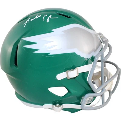 Casco Beckett W 53200 autografiado por Randall Cunningham Philadelphia Eagles F/S TB Foto 1 de 4