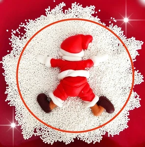 Deko Weihnachtsmann Nikolaus Santa Figur Tortenaufleger Tortendeko Fondant - Bild 1 von 3