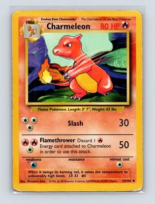 Pokémon TCG Charmeleon 035/130 Base Set 2 Normal HP - Image 1 of 2