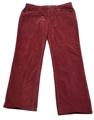 Hudson Blake Slim Straight Corduroy Pants Mens Size 36 x 30 Burgundy - Image 1 of 4