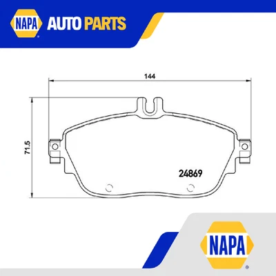 Brake Pads Set fits MERCEDES B200 W246 Front 1.6 2.0 1.8D 2.2D 11 to 18 Brembo — 第 1/4 张图片