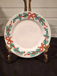 Cintas de Navidad para plato de ensalada de China internacional vintage #157 vacaciones de acebo - Imagen 1 de 6