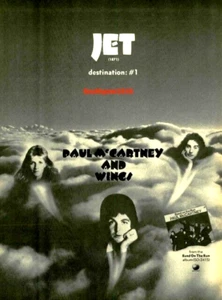 1973 Paul McCartney & Wings "Jet" Song Release Music Industry Promo Reprint Ad - Picture 1 of 1
