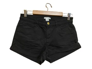 Divided by H&M Shorts Womens Size 6 Black Denim Mid High  Shortie EUC - Picture 1 of 5