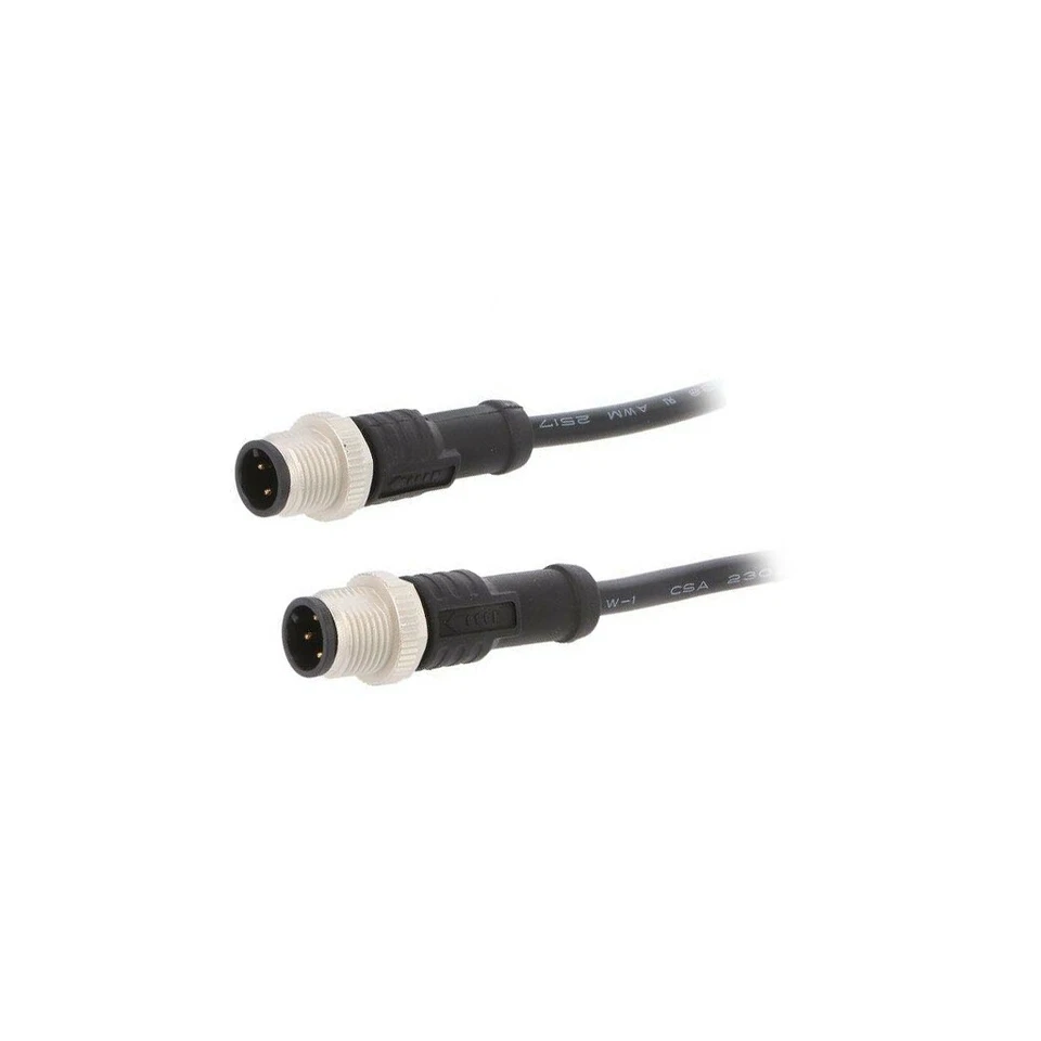 M12A04ML-12AML-SD001 Cable: For Sensors/Automatic PIN: 4 M12-M12 1m Male 250 - Image 1 of 1