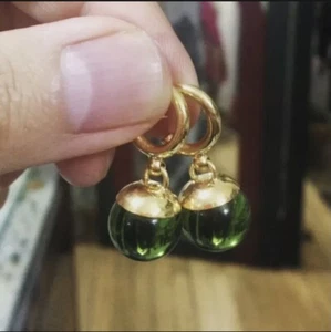Oro Sólido 18K - 1 Pendiente Potara Dragon Ball Super Cahuesnk - Imagen 1 de 7